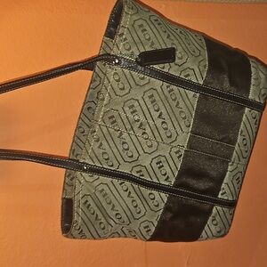 Coach Lozenge Signature Stripe Tote bag